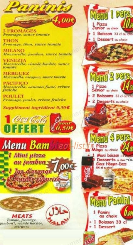 Sole pizza — carte page 3
