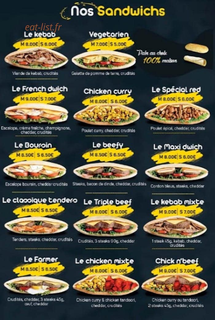 You’s Food — carte page 6