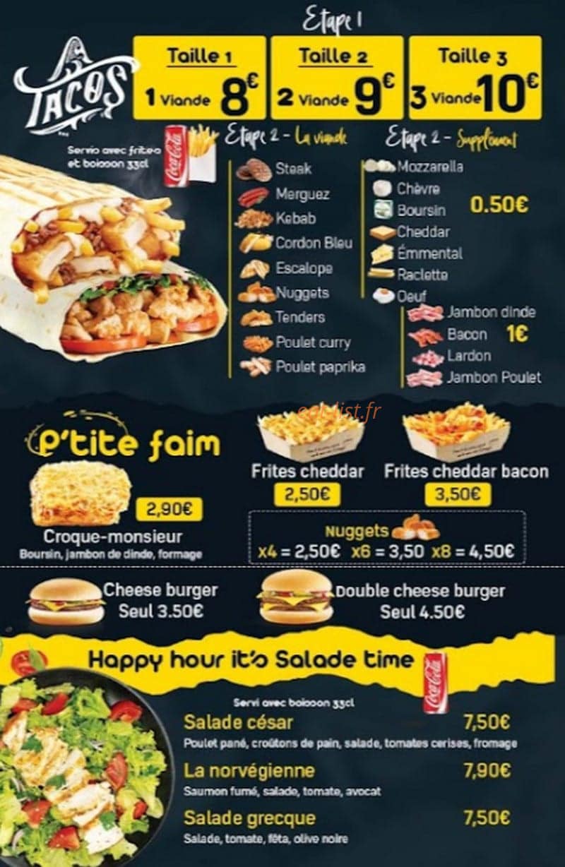 You’s Food — carte page 3