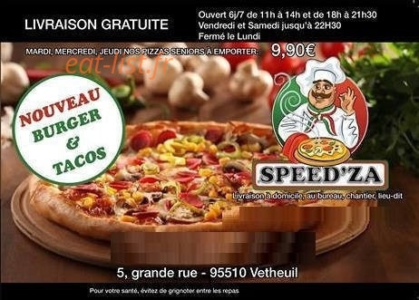 Speed'za — carte page 1