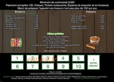 Speed'za — carte page 4