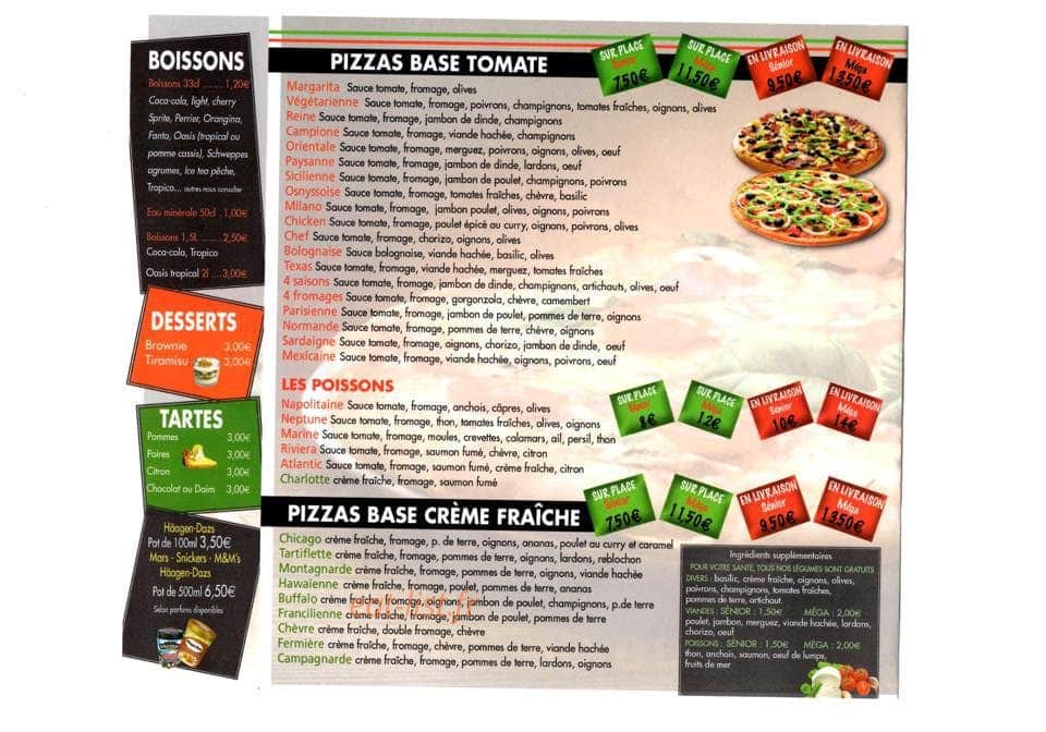 Pizza d'osny — carte page 2