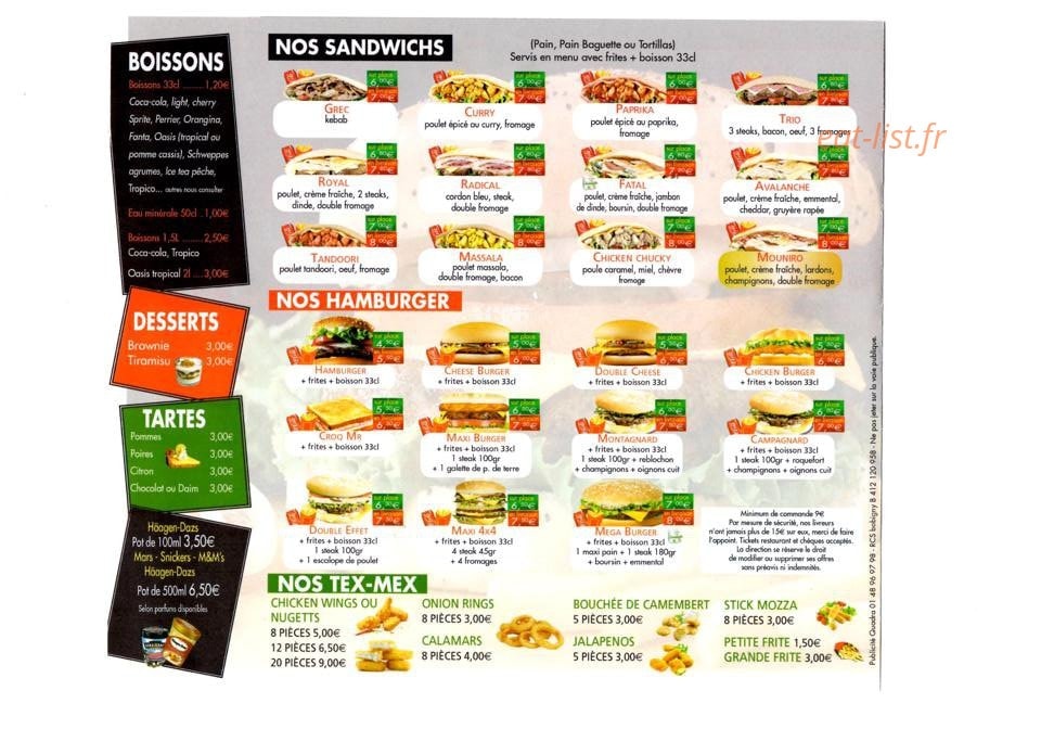 Pizza d'osny — carte page 4
