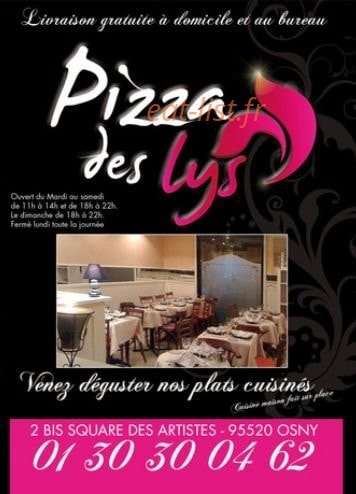 Pizza des Lys — carte page 1