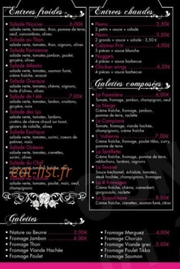 Pizza des Lys — carte page 4