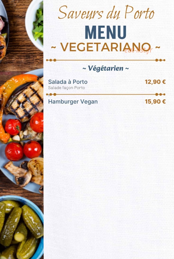 Saveurs du Porto — carte page 6