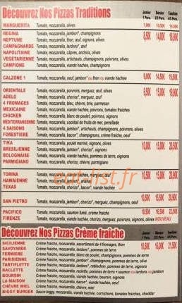 Mia Pizza — carte page 2