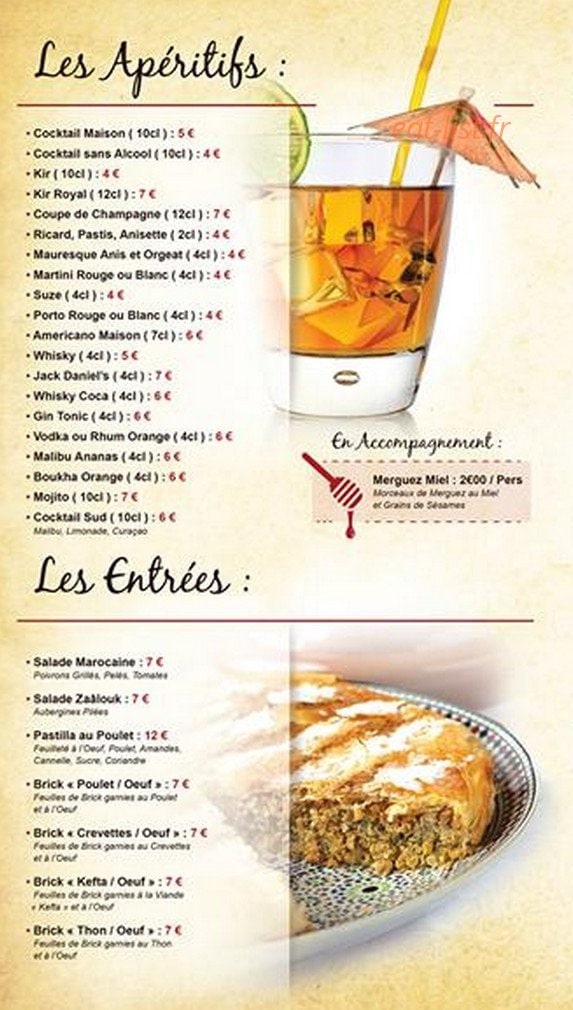 La Palmeraie — carte page 2