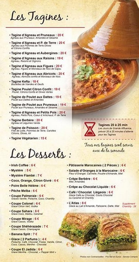 La Palmeraie — carte page 4