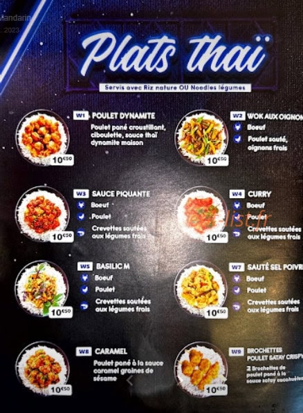 Le Mandarin — carte page 2