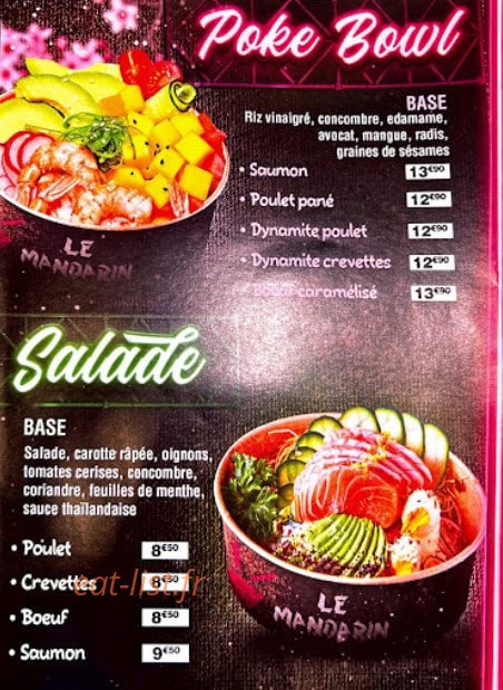 Le Mandarin — carte page 3