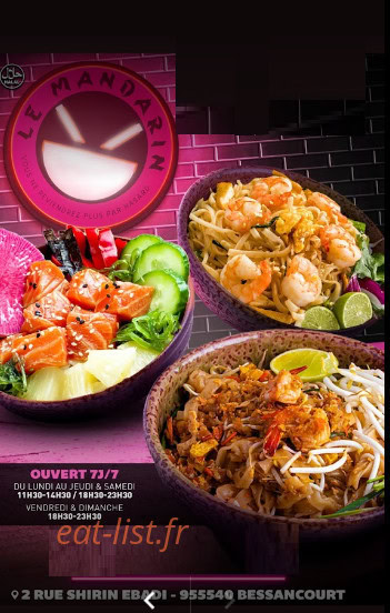 Le Mandarin — carte page 1