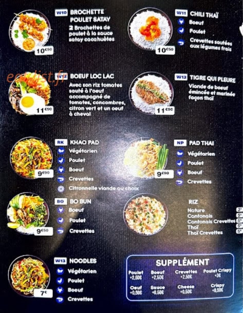 Le Mandarin — carte page 6