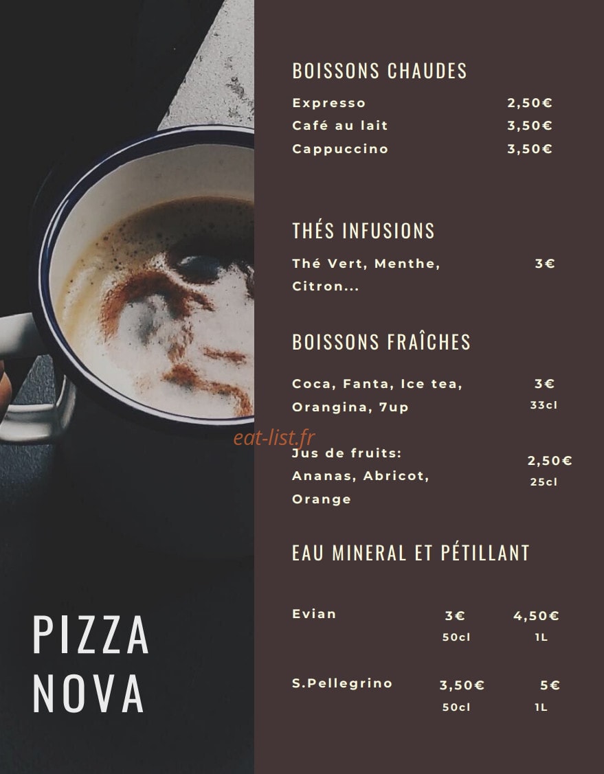 Pizza Nova — carte page 7