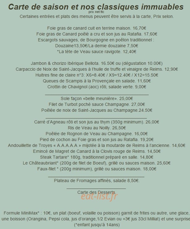 Chez Max — carte page 5