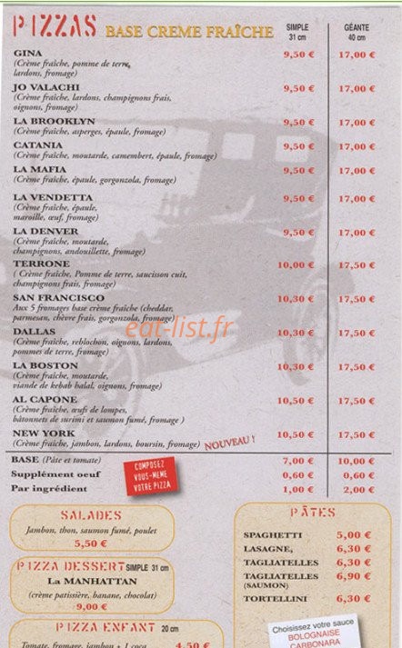 La Storia — carte page 1