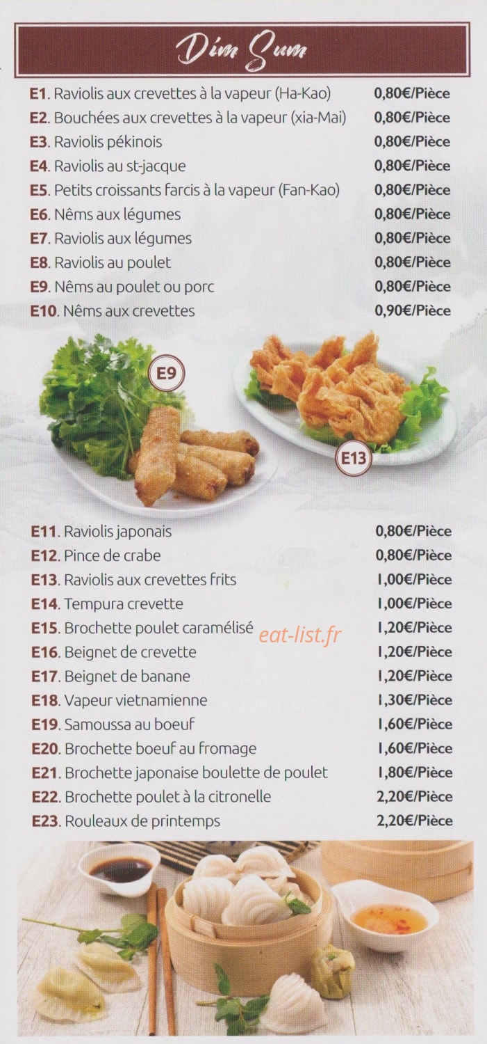 Gourmets de Moisselles — carte page 1