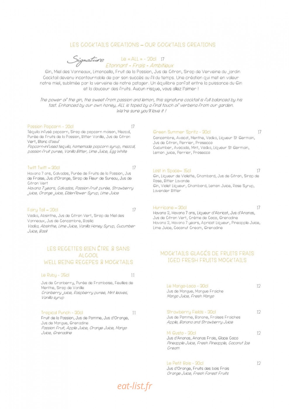 Le Piaf — carte page 12