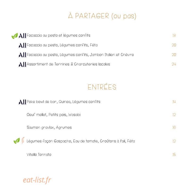 Le Piaf — carte page 2