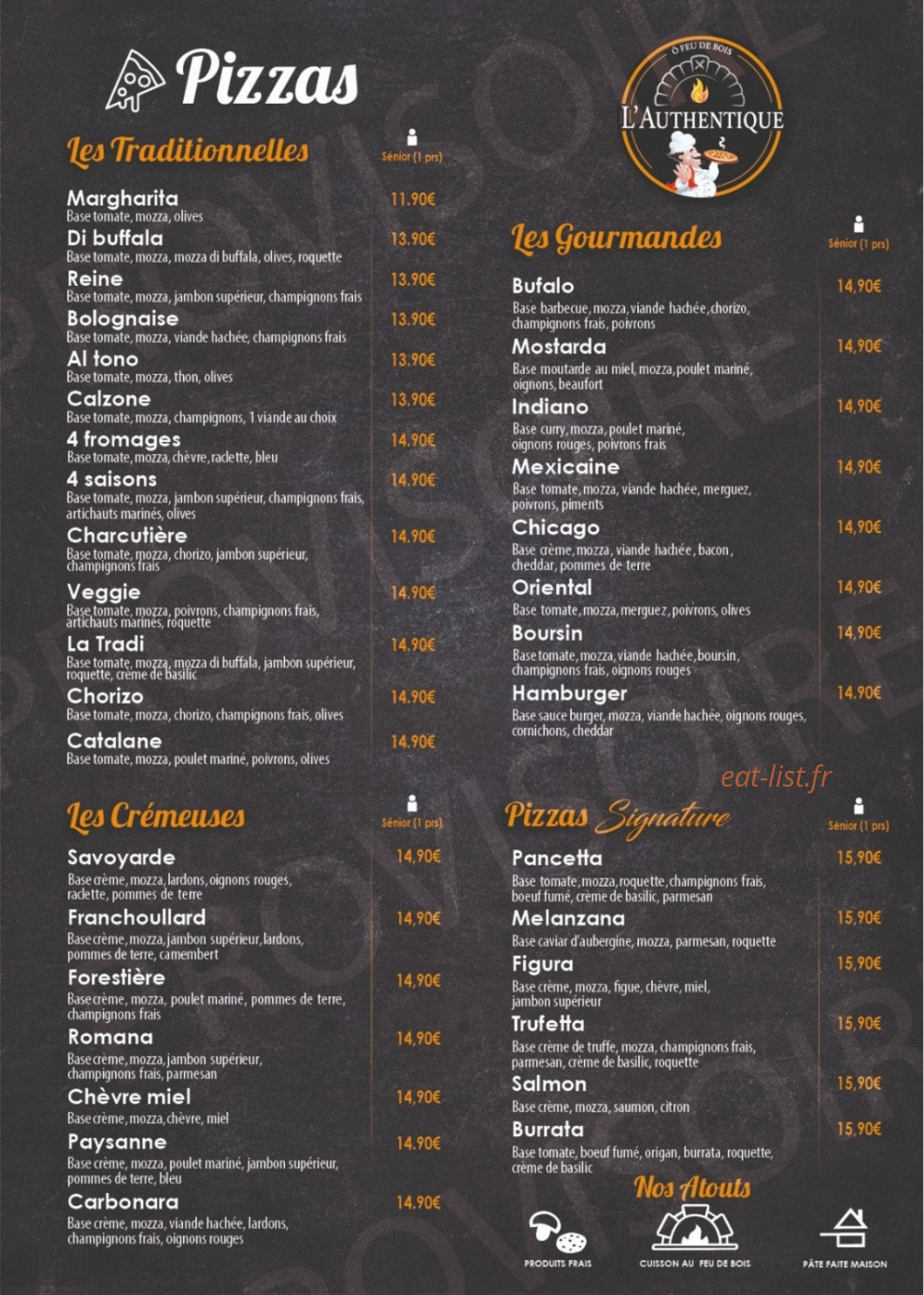 L'authentique — carte page 2