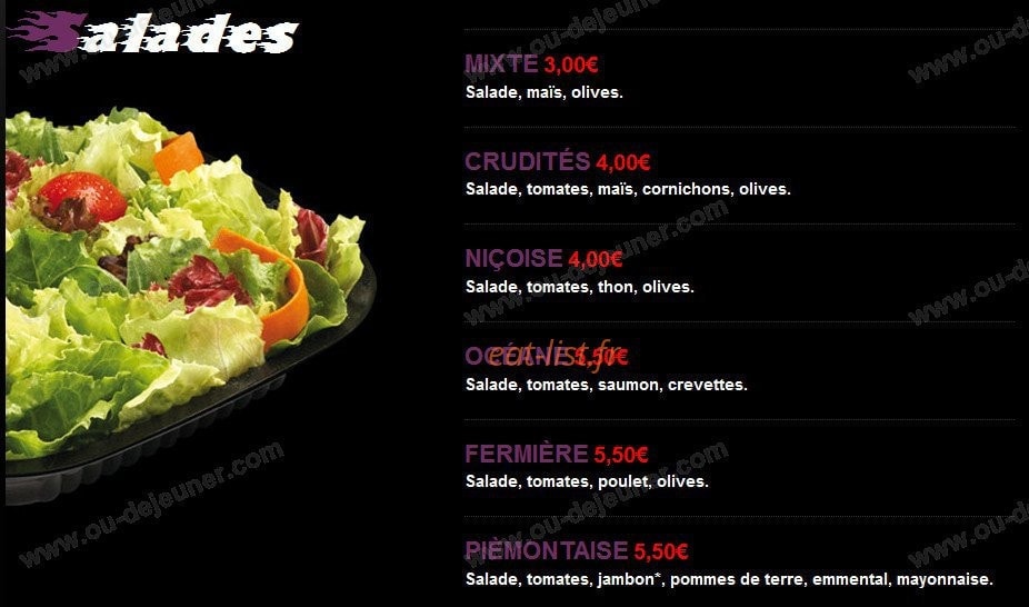 New Chicken Pizza — carte page 3