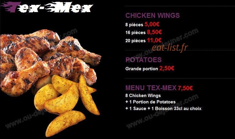 New Chicken Pizza — carte page 5