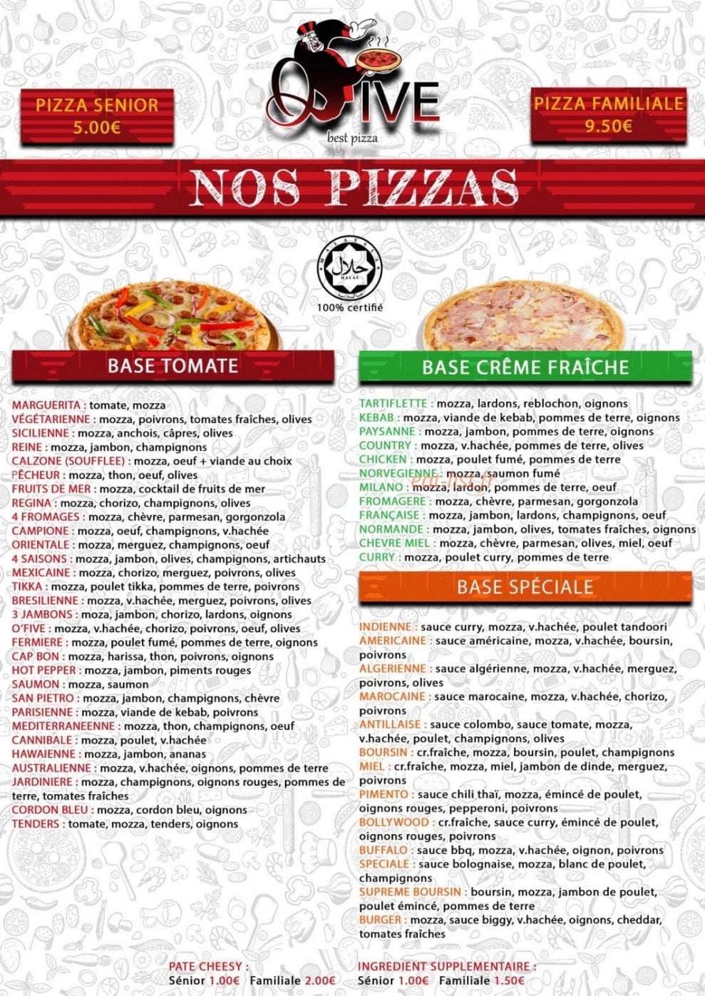 O'five — carte page 1