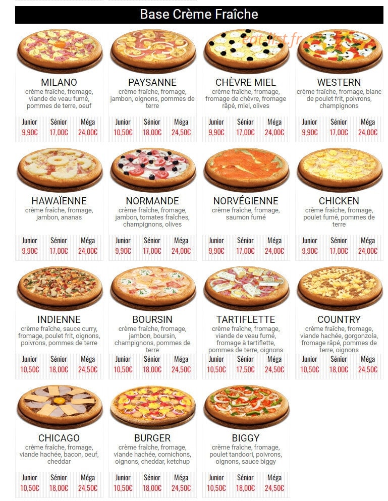 Poppies Pizza — carte page 2