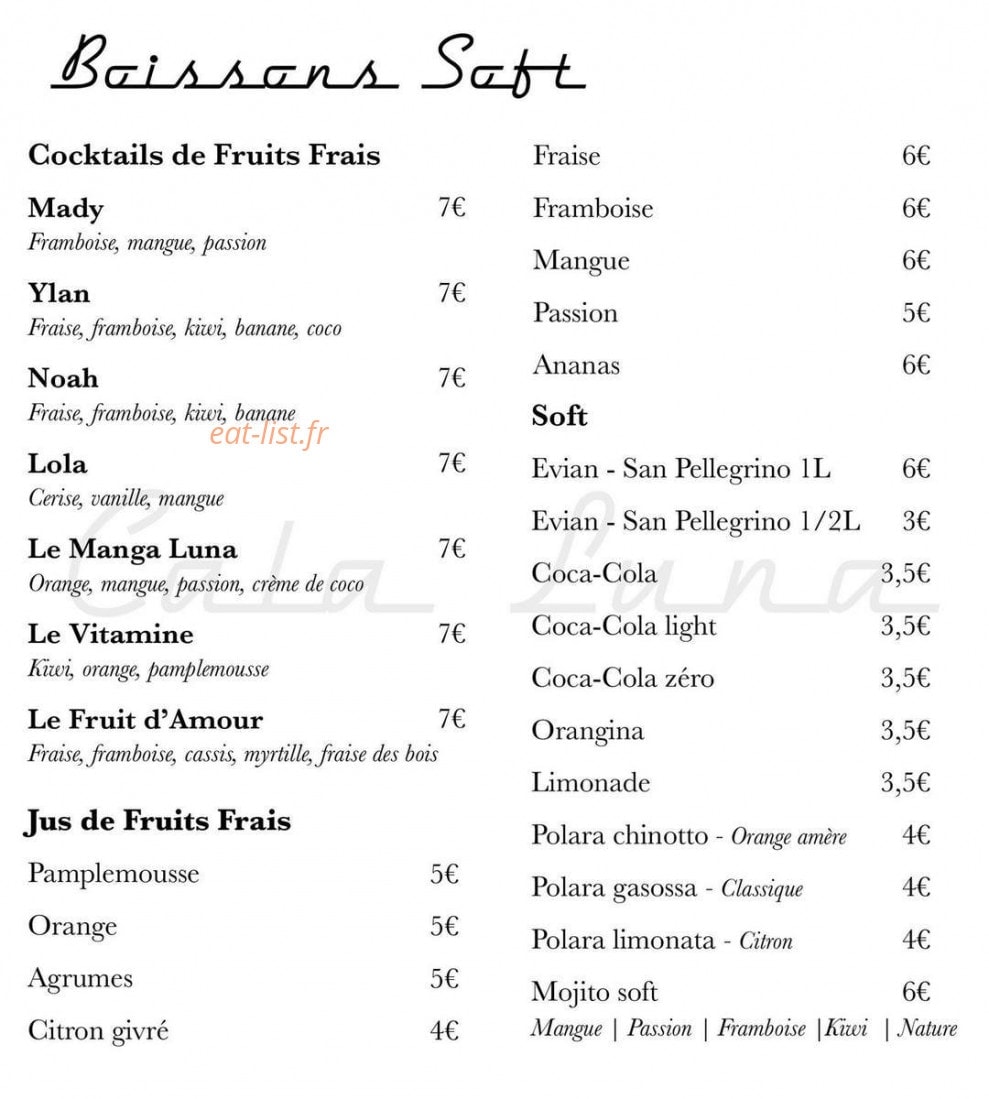 Cala Luna — carte page 12