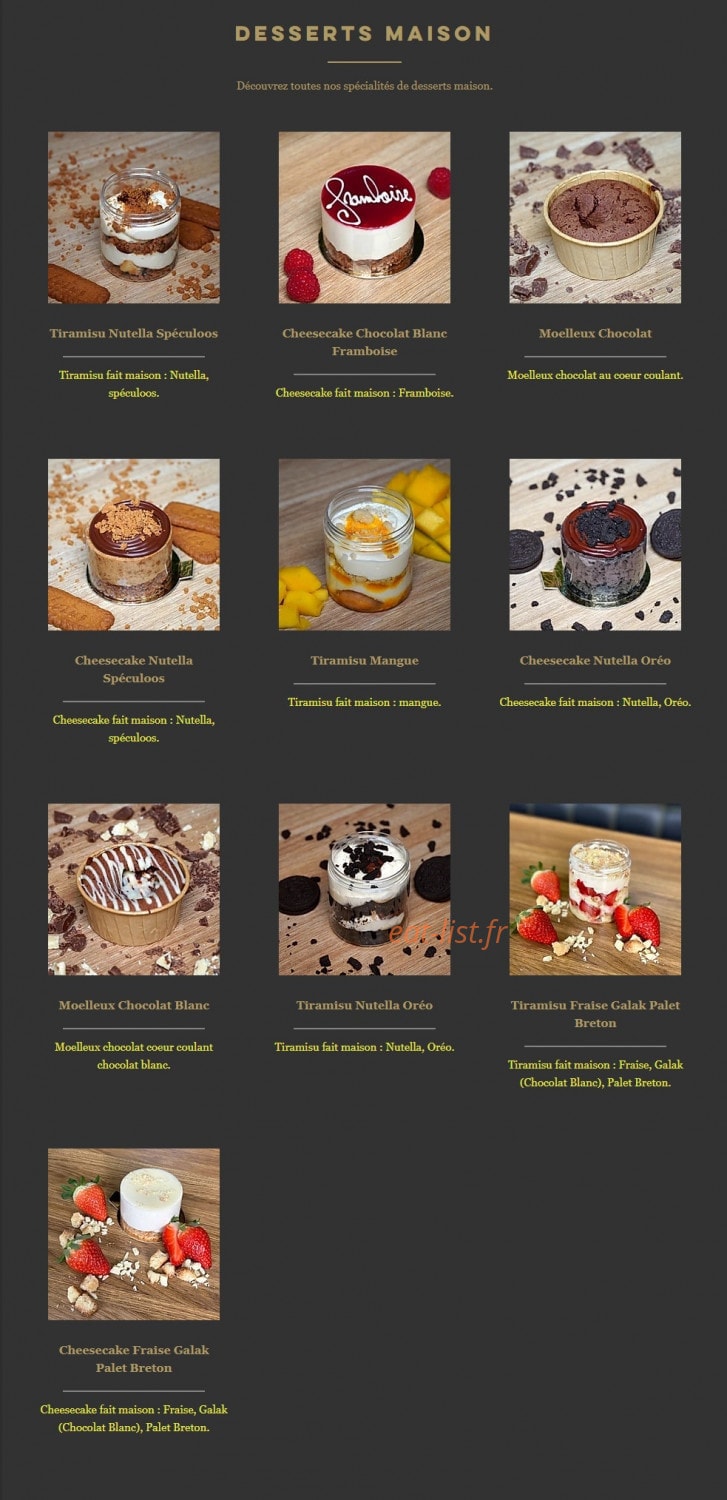 Cantine Corner — carte page 8