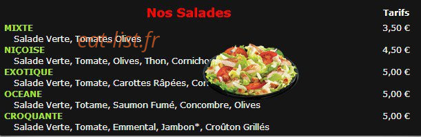 Familly pizza — carte page 4