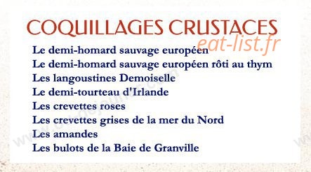 La Criée — carte page 2