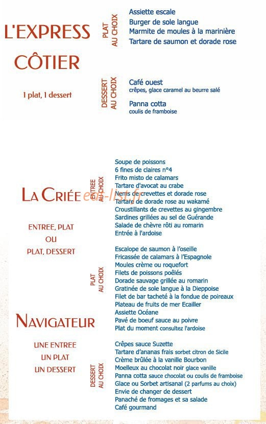 La Criée — carte page 6