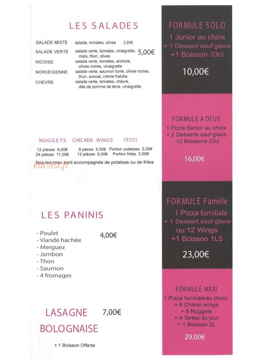 Le Delice — carte page 3