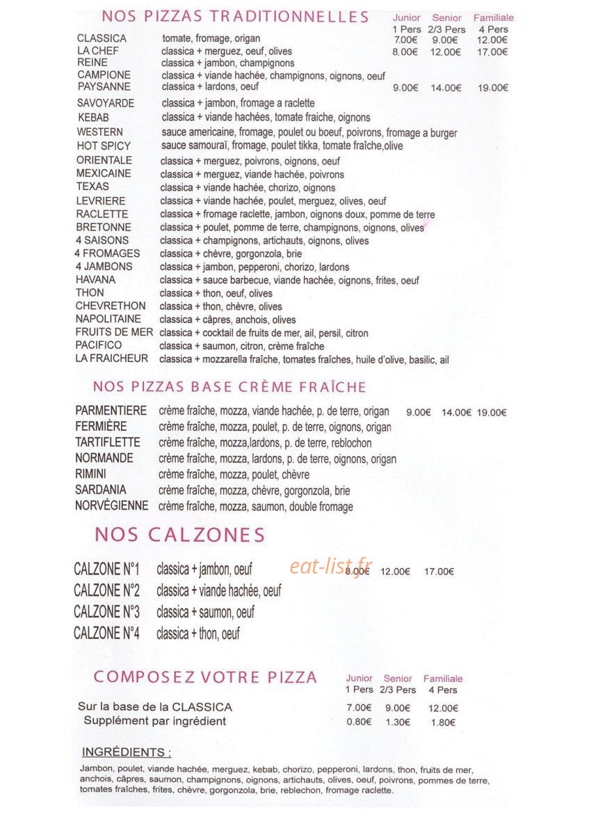 Le Delice — carte page 2