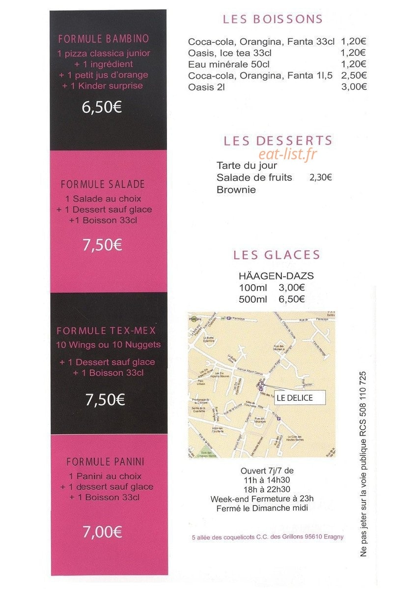 Le Delice — carte page 4