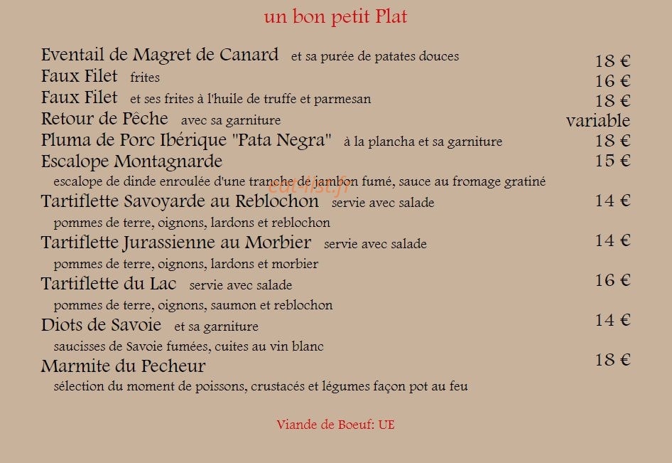 O Chalet — carte page 5