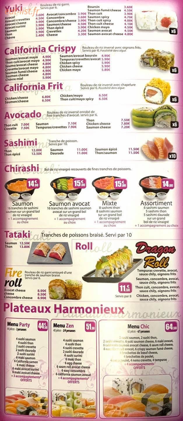 Sushi Tori — carte page 3