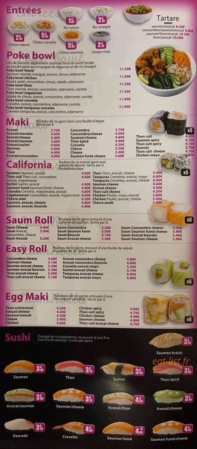 Sushi Tori — carte page 2