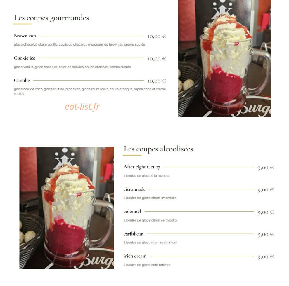 Kington Lounge — carte page 8