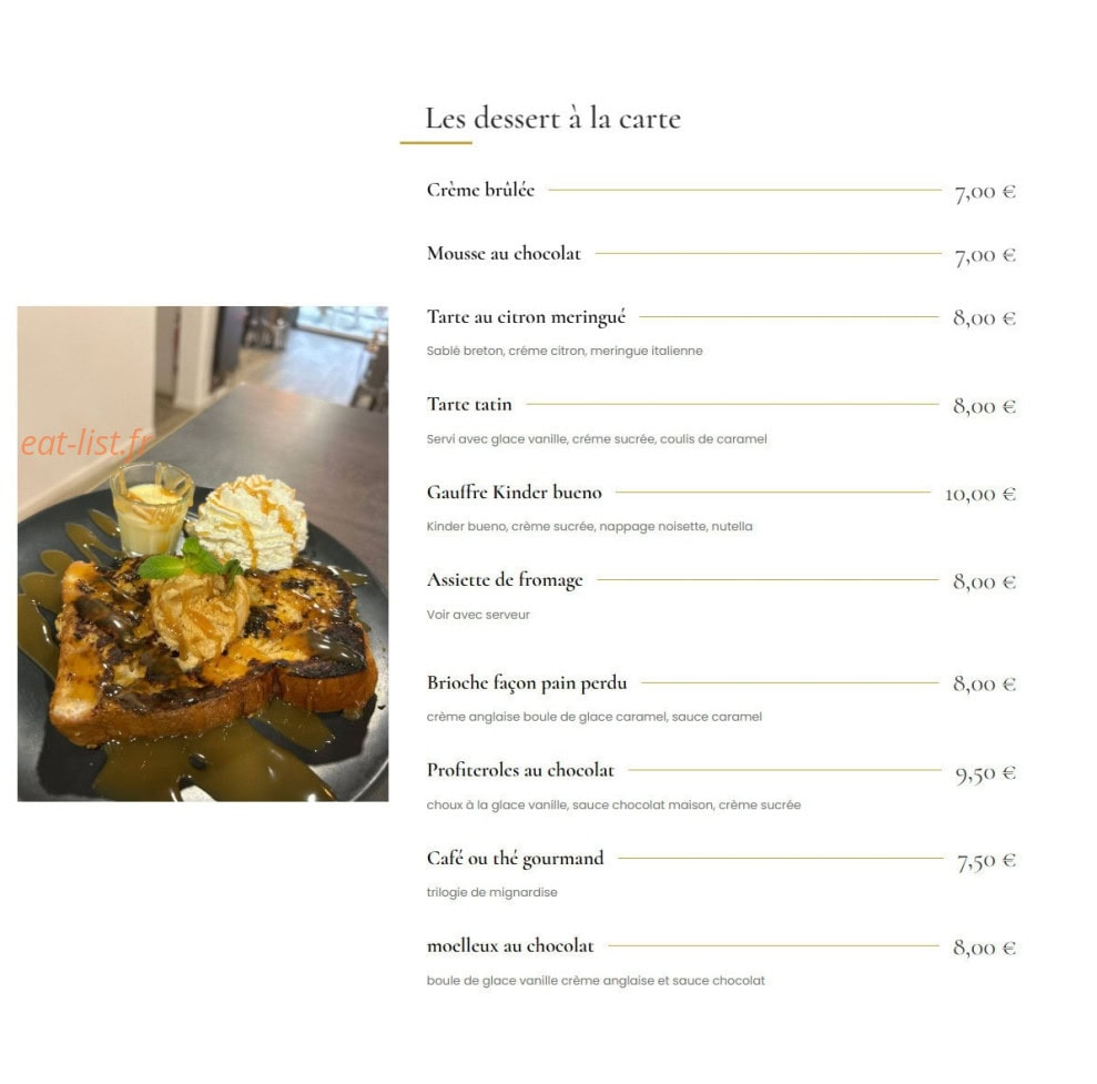 Kington Lounge — carte page 6