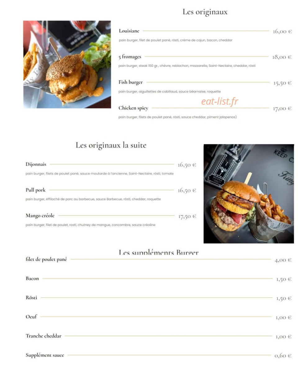Kington Lounge — carte page 4