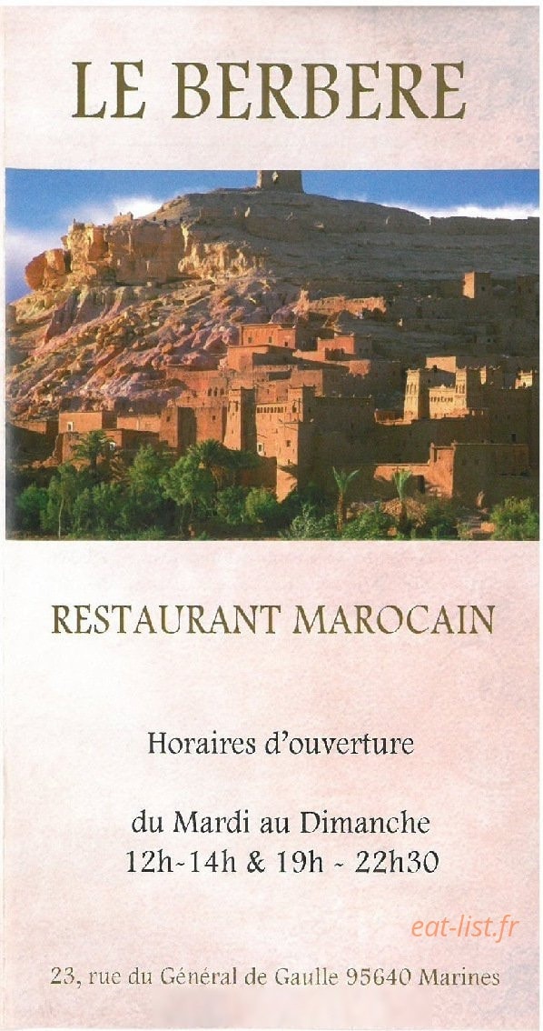 Le berbére — carte page 5