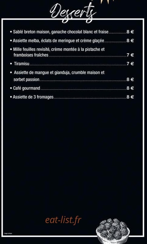 Le Capriccio — carte page 3
