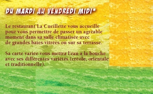 Restaurant  La Cueillette — carte page 2