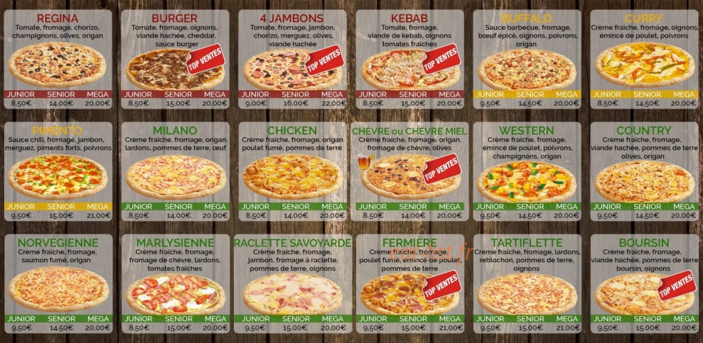 Marly Pizza — carte page 3
