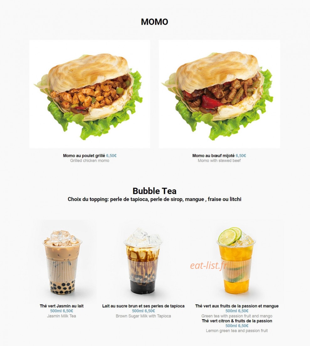 Brioche Bao — carte page 3