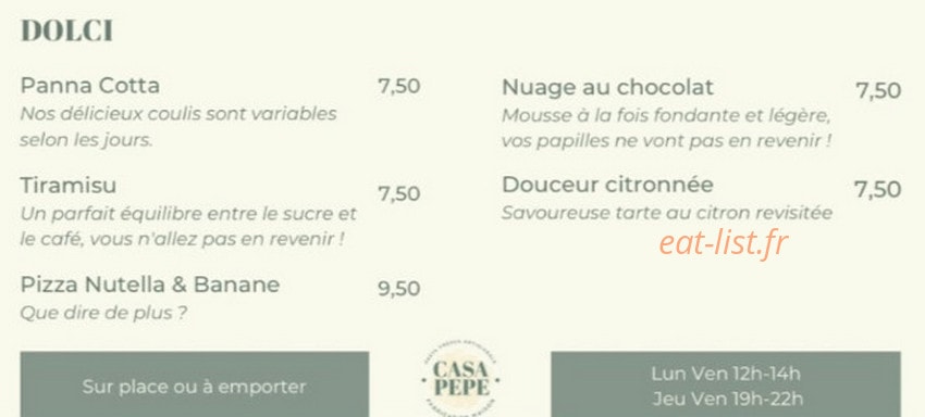 Casa Pepe — carte page 3