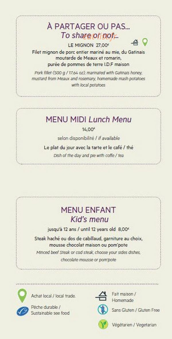 Carte et menu de Foody's Planet à Roissy en France — Les menus et à partager