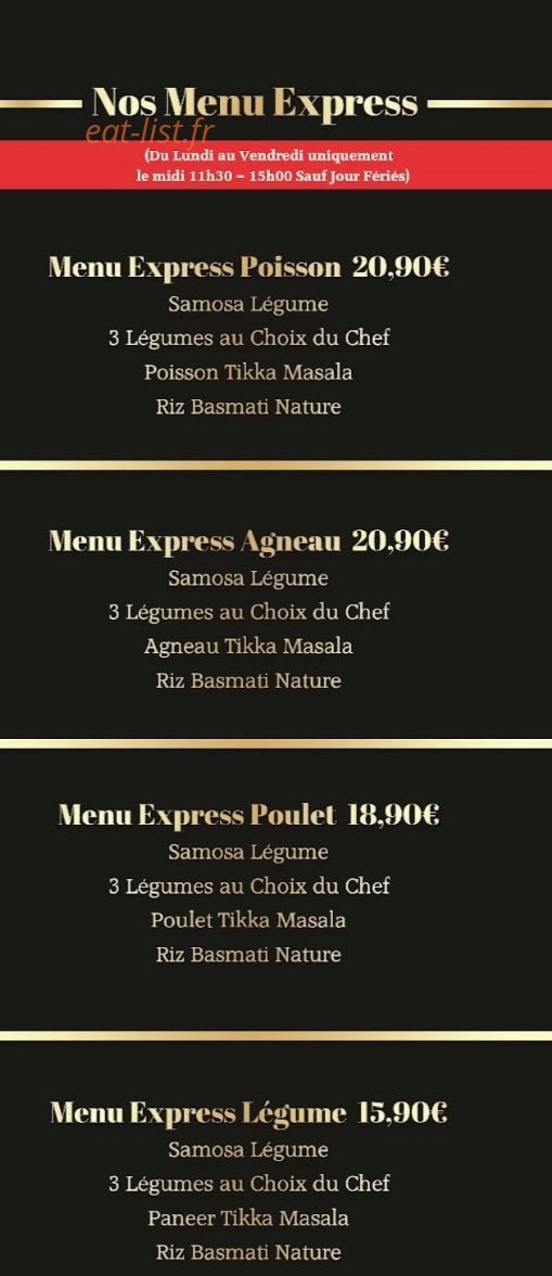 Le Chutney — carte page 5